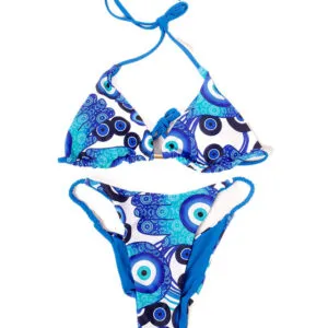 Sky Blue Chain Bikini 1