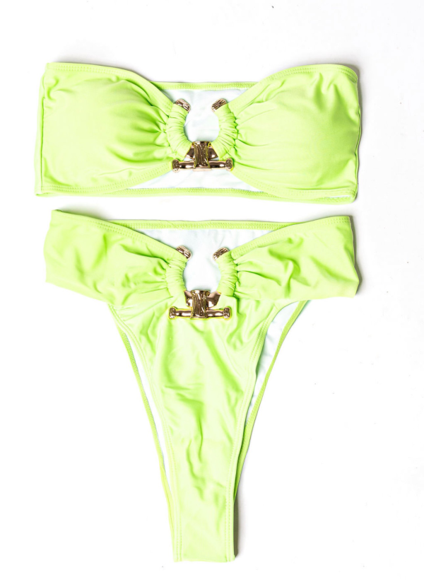 Mint Chain Knit Bikini