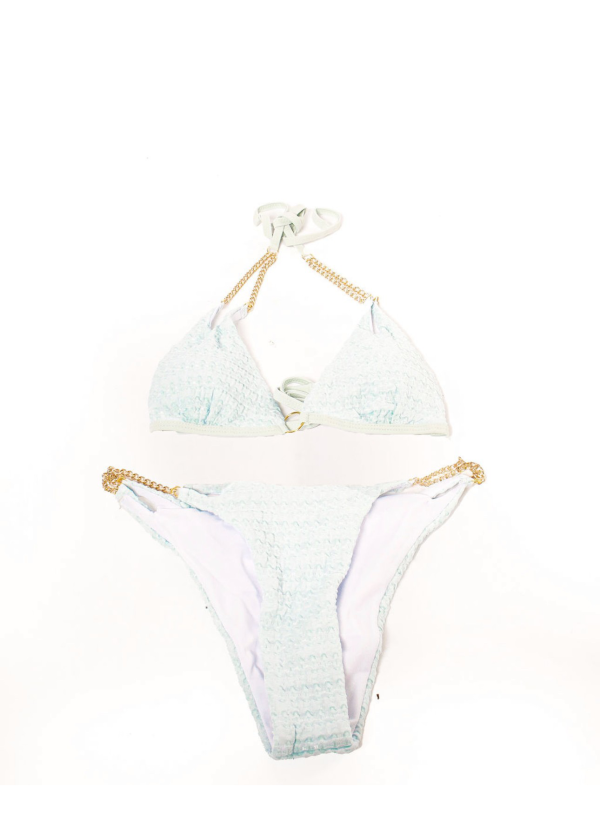 Ivory Chain Knit Bikini