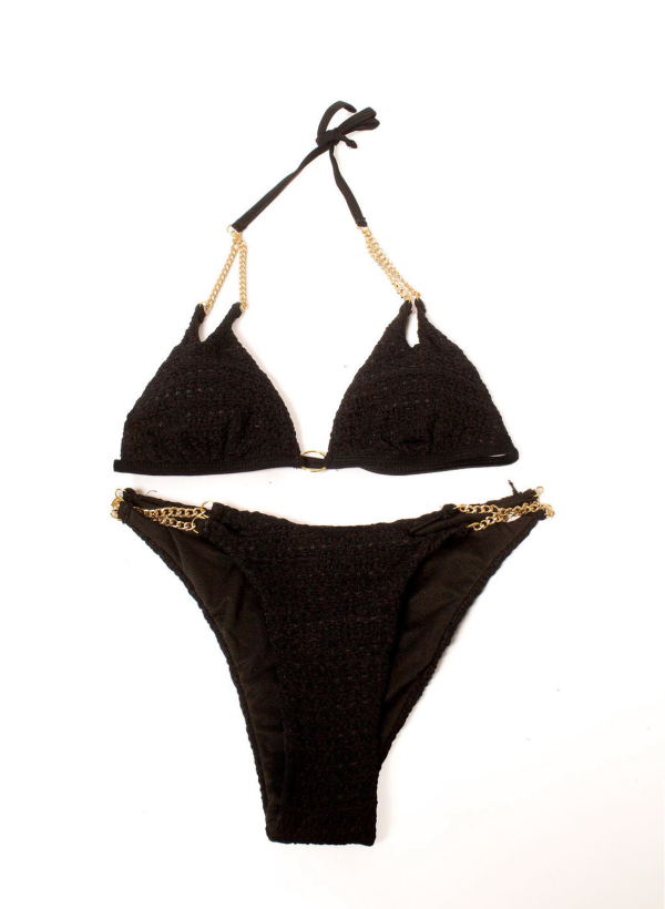 Black Gold Clasp Bikini