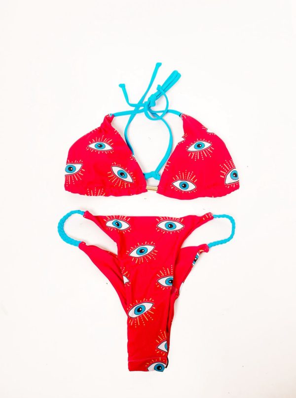 Evil Eye Red Bikini