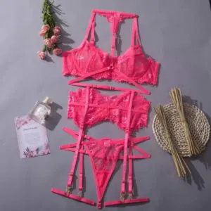 Hot Pink Temptation Harness Set